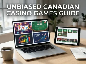 Casino slots, live table games, jackpots and crash game categories