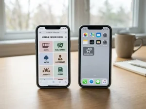 Mobile browser with a home-screen shortcut to the WinSpirit web app