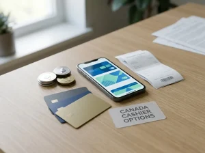 Bank cards, a digital wallet and cryptocurrency payment options for Canadian players